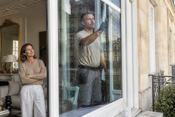 Nettoyage de vitres, baies vitrées et verrières à Paris 6e
