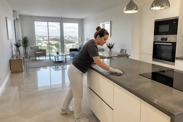 Nettoyage fin de chantier appartement neuf Clamart