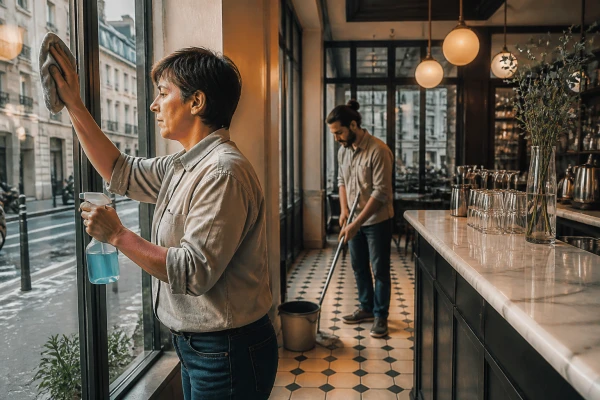 Prestation nettoyage professionnel commerce restaurant Paris 2